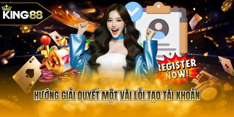 Hướng giải quyết một vài lỗi tạo tài khoản